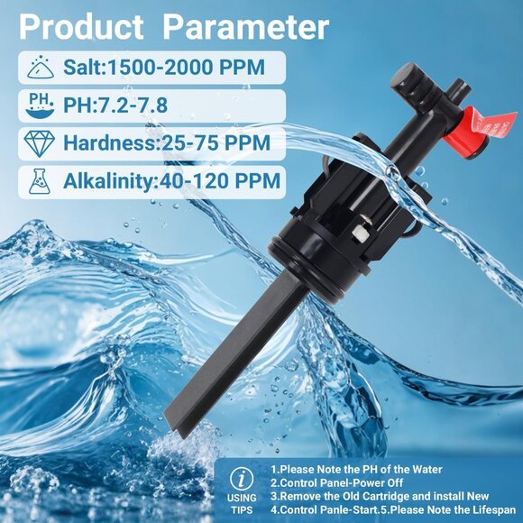 Freshwater Salt System Replacement Cartridge Hot Tub Filter Element (3 Pack) - Picture 3 of 7